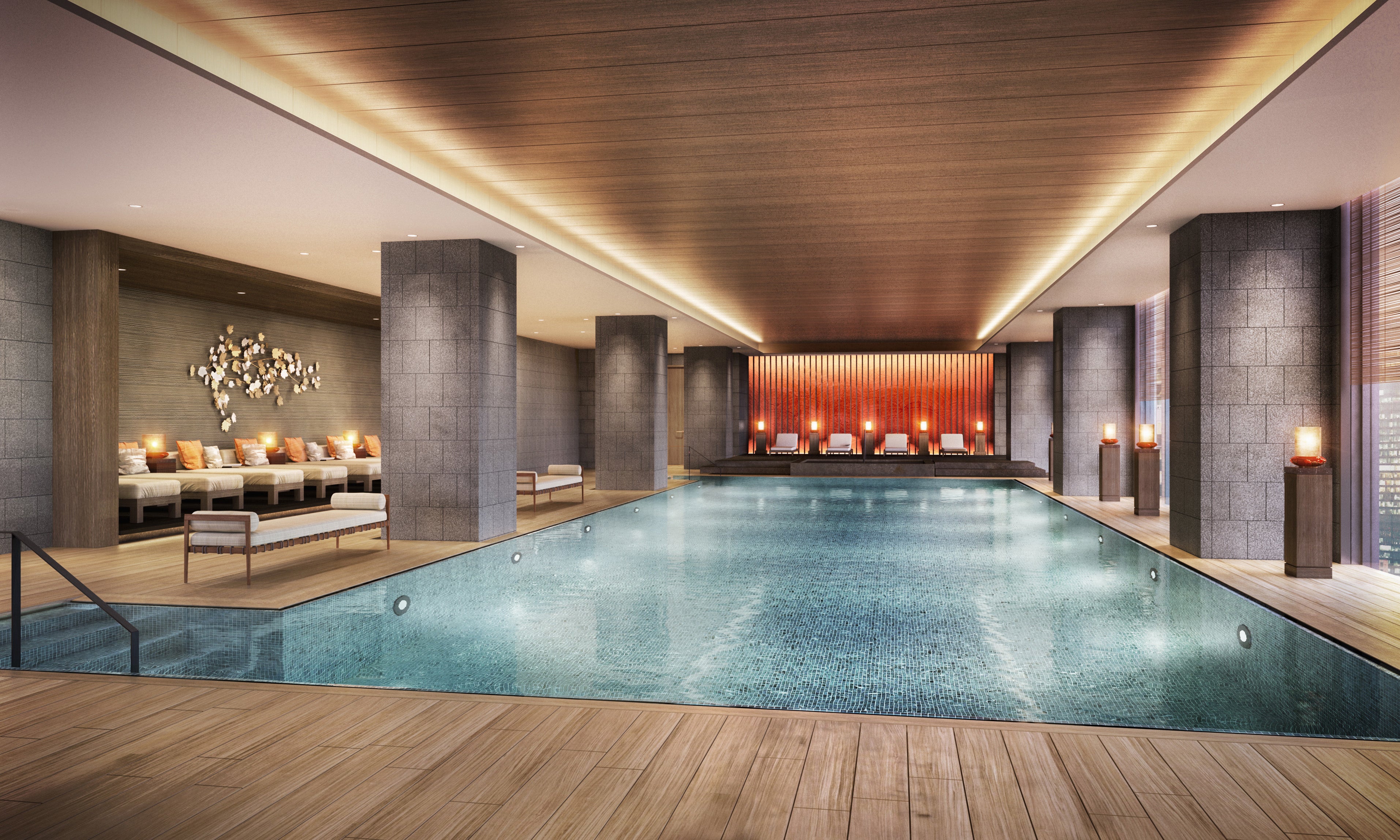 ホテル5階屋内プール