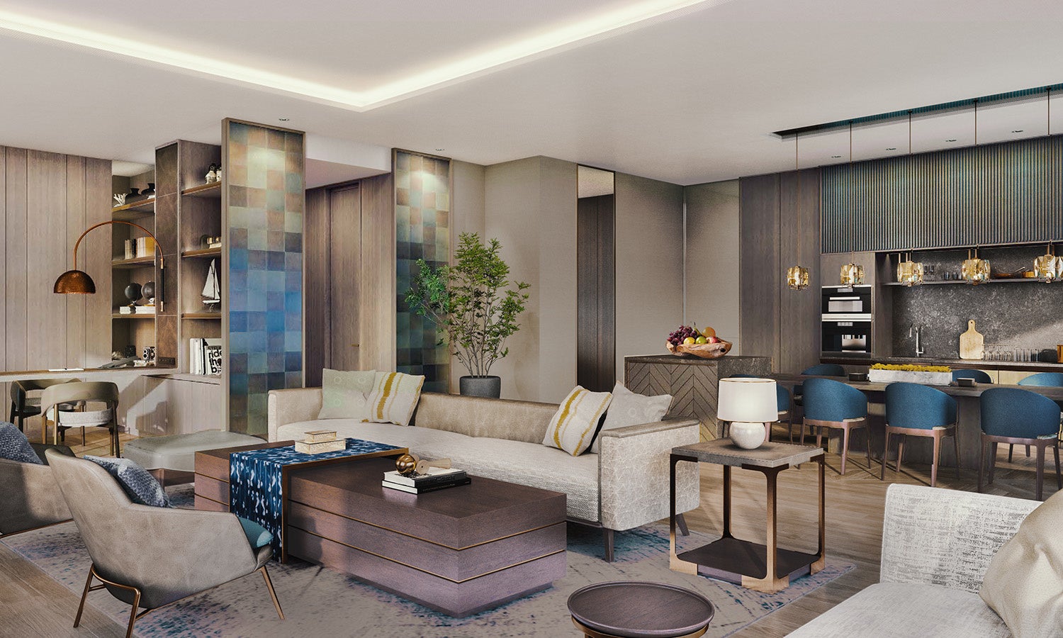 プレジデンシャルスイート（163㎡）リビングルーム　