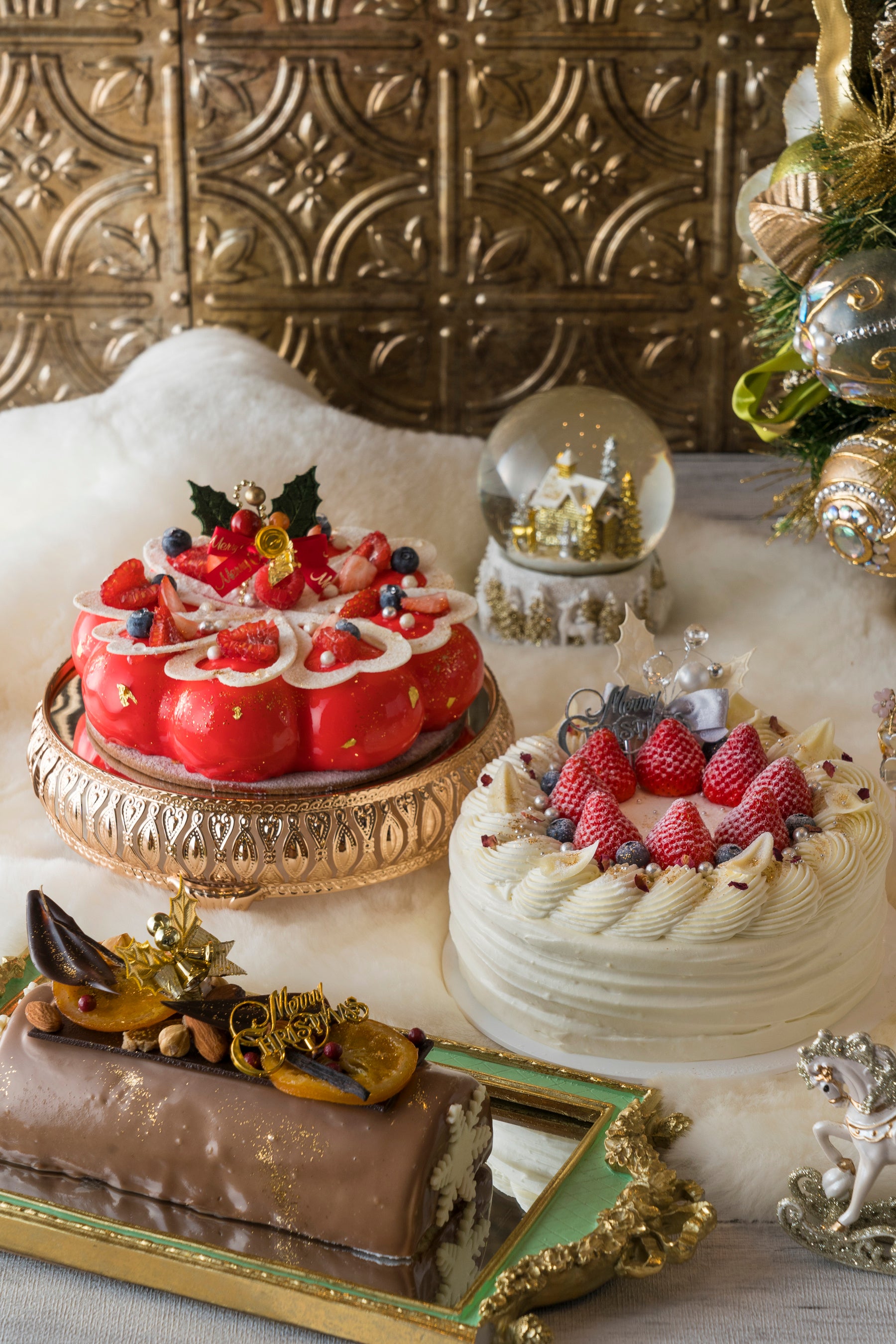 ３種類のクリスマスケーキ