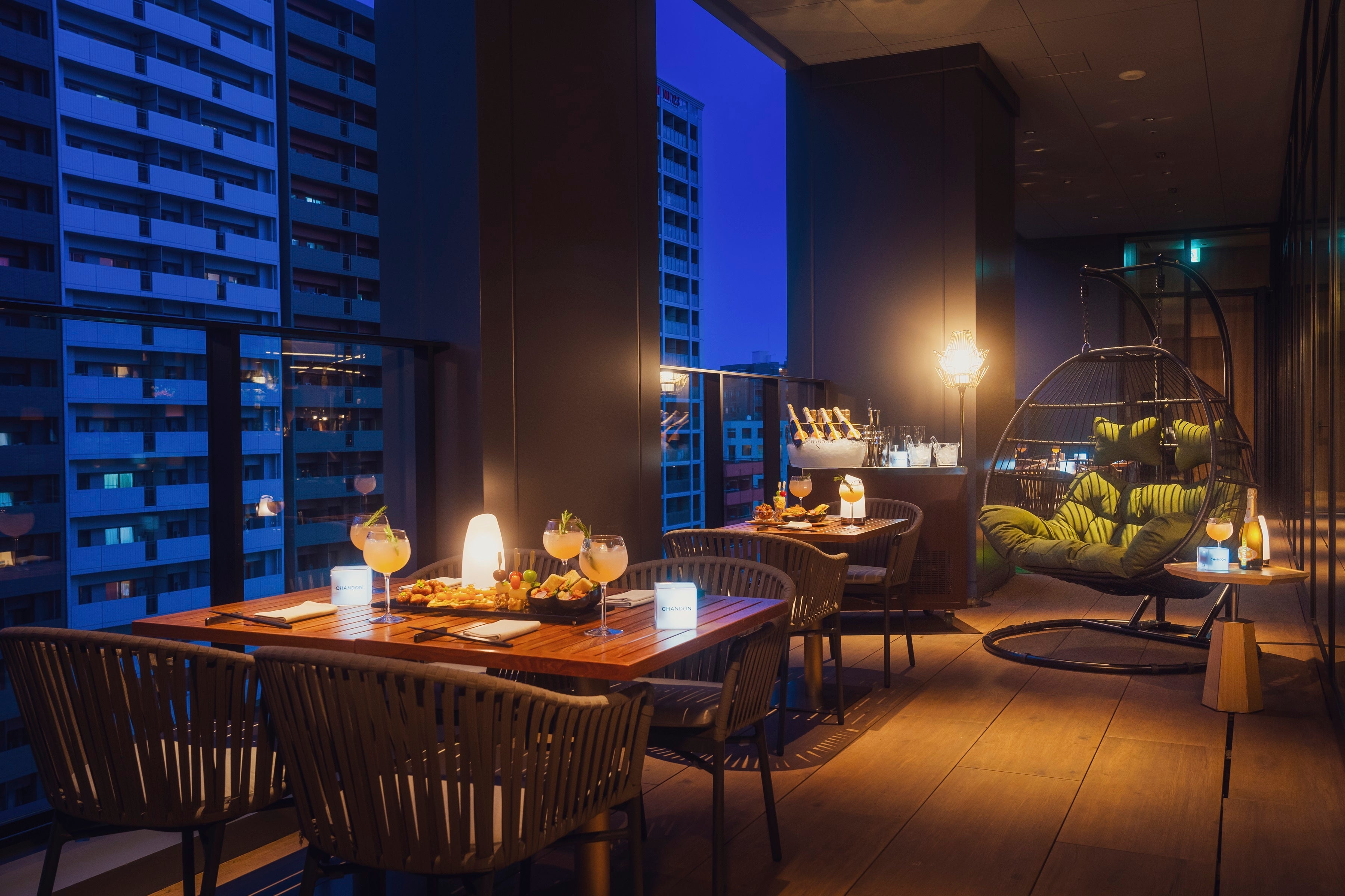 開放感あふれるテラス