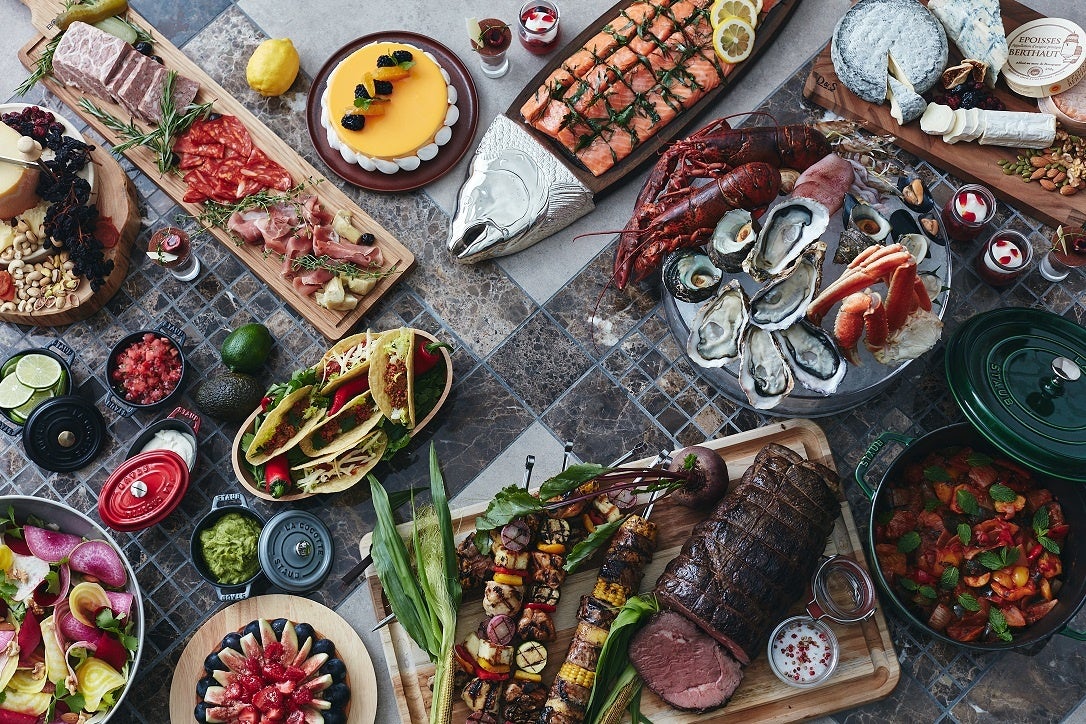 オールデイダイニング「モザイク」のビュッフェ