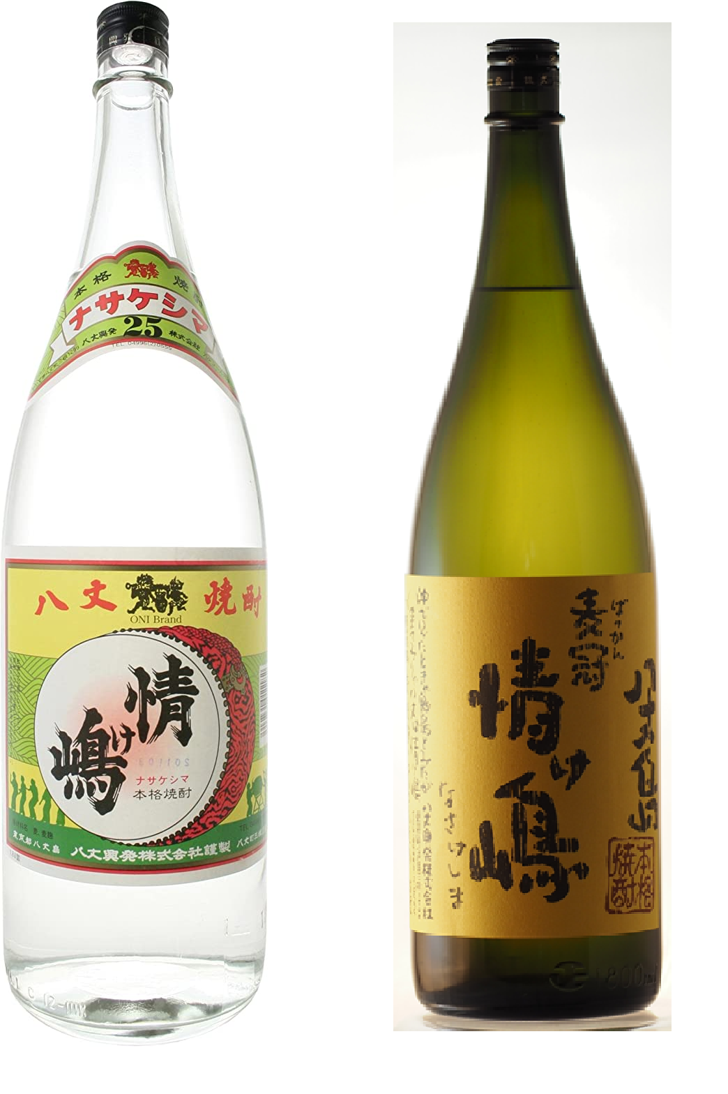 左　情け嶋　右　麦冠 情け嶋