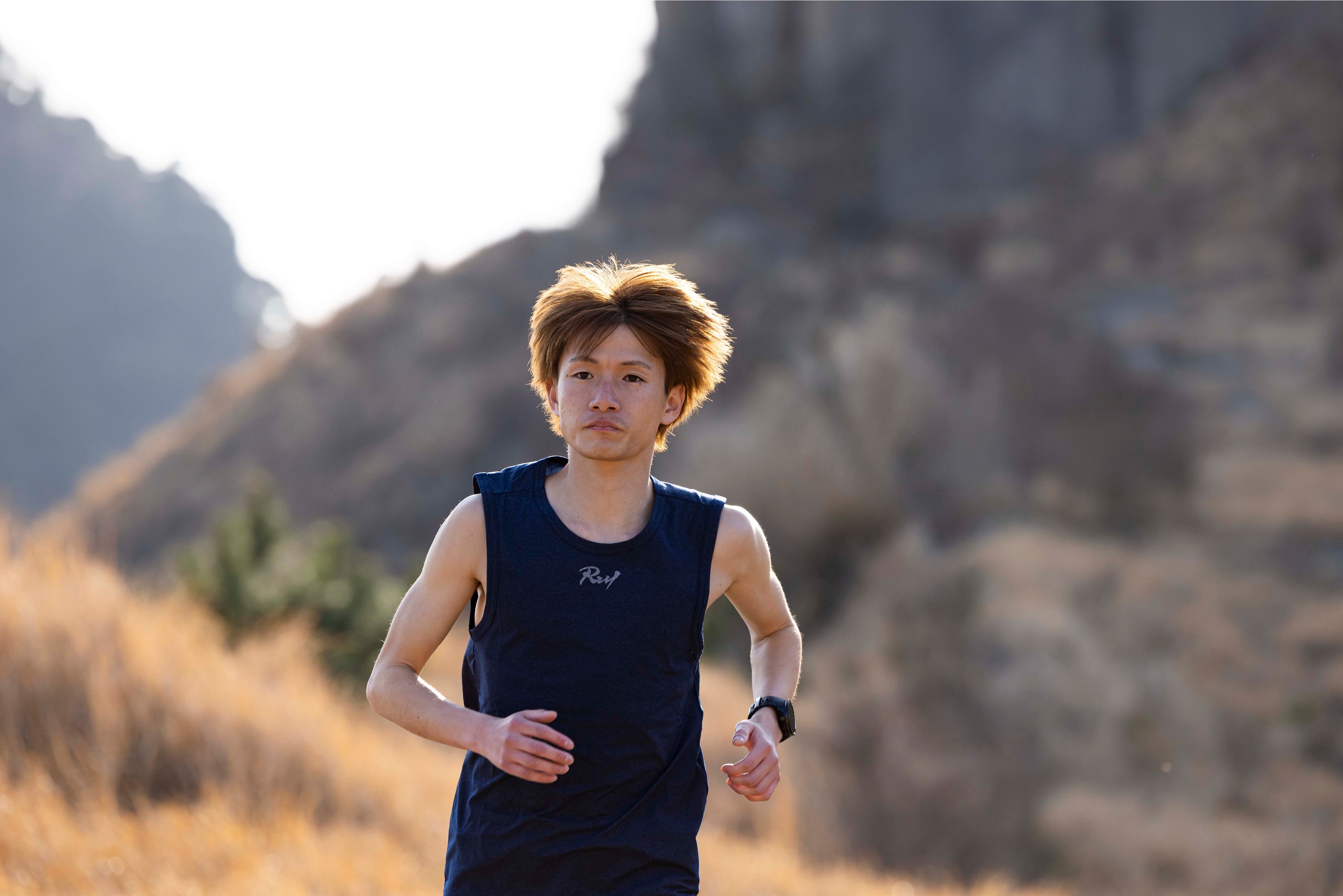 Race Sleeveless Shirt #1 Heather Navy ¥6,000