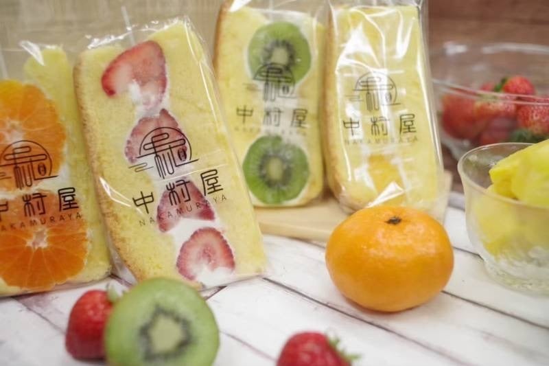 台湾カステラフルーツサンド