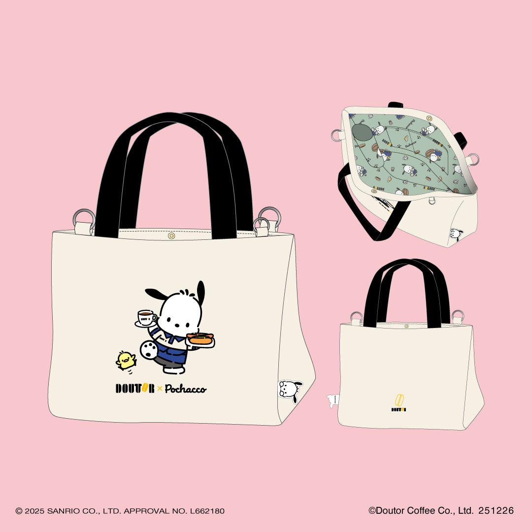 ドトール×ポチャッコ「福袋2026」10月24日より予約開始 オリジナル