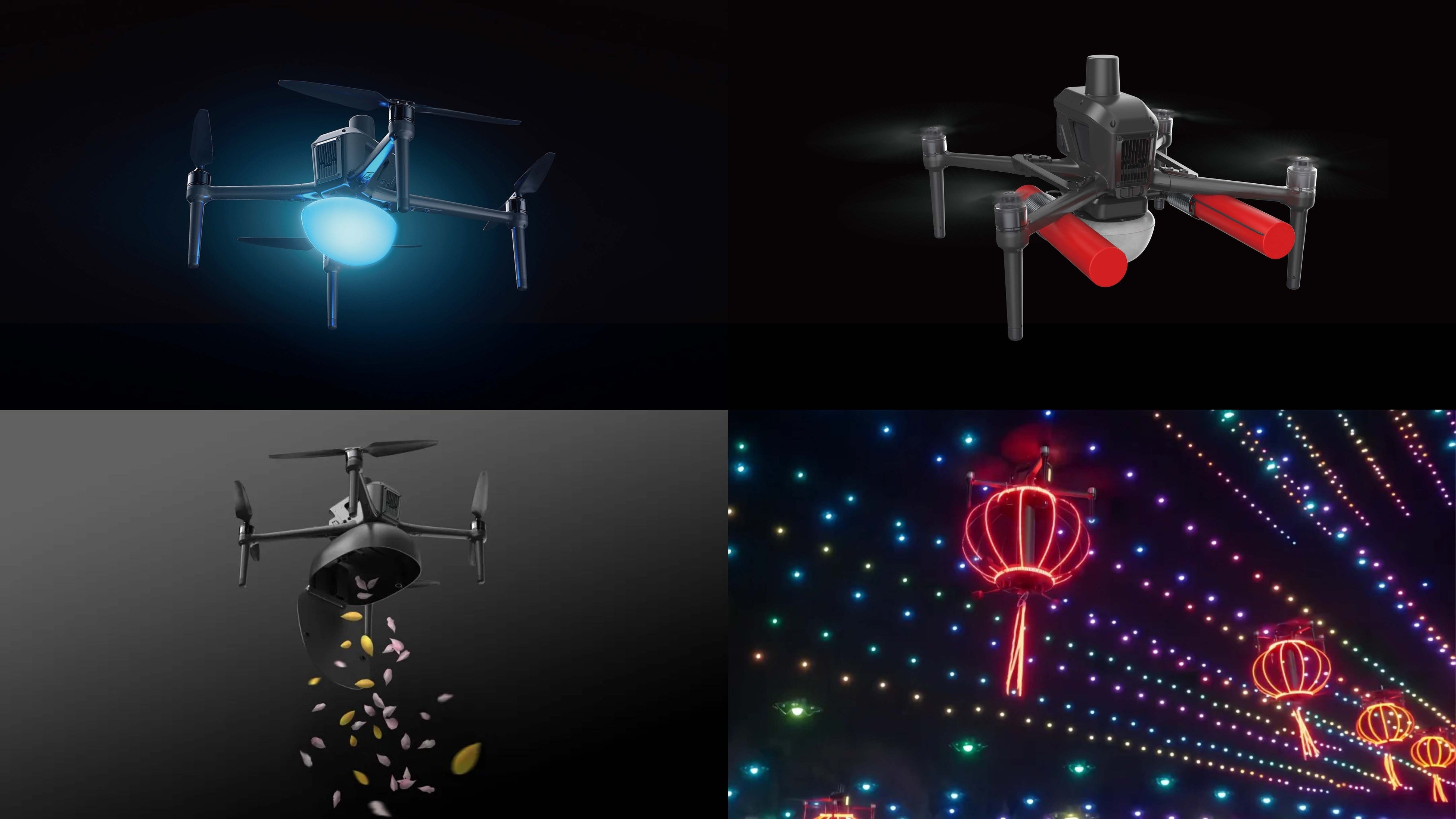 新品ドローン  レッド 多機能搭載型ドローン「RiFF」の紹介 | 事業内容 | ドローン