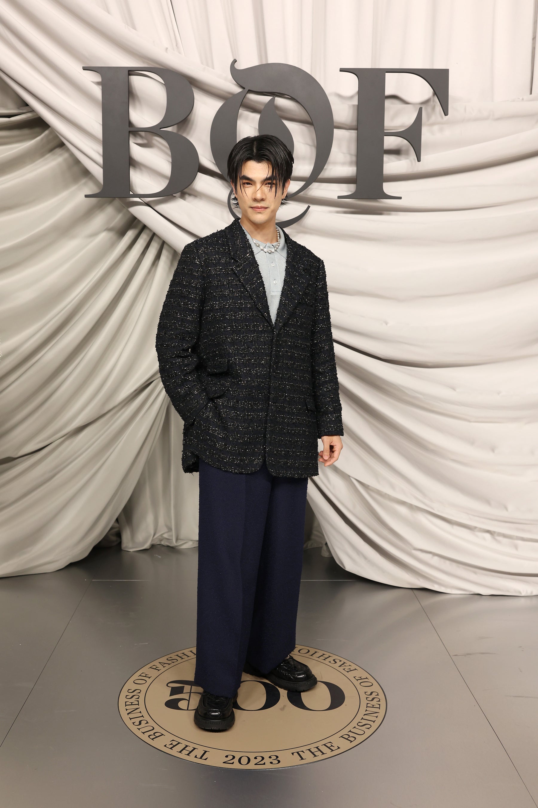 即決 クリスチャン ディオール ベロア ボリュームフリンジ ジャガード 大判 ストール ショール 黒 ブラック 良品 Christian Dior 6600k