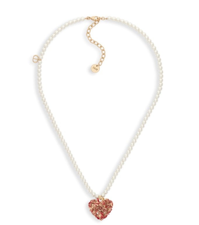 LE CŒUR DES PAPILLONS ネックレス&nbsp; メタル・レジンパール・ラッカー&nbsp; ¥125,000