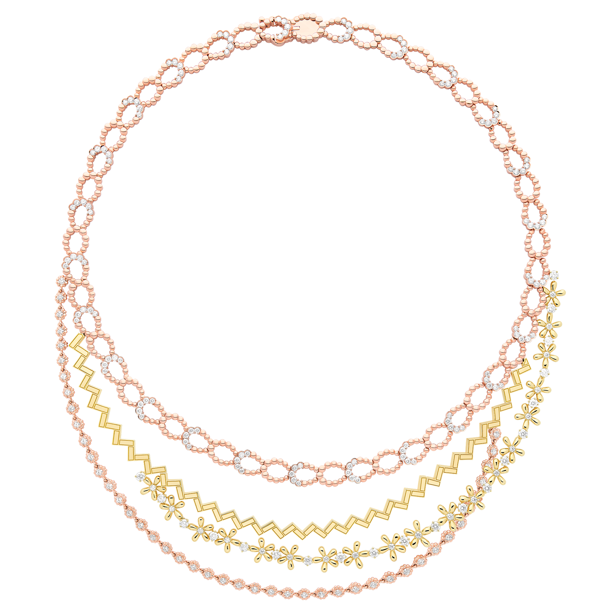 ネックレス JGAL94001 YGｘPG x DIA 18,000,000円