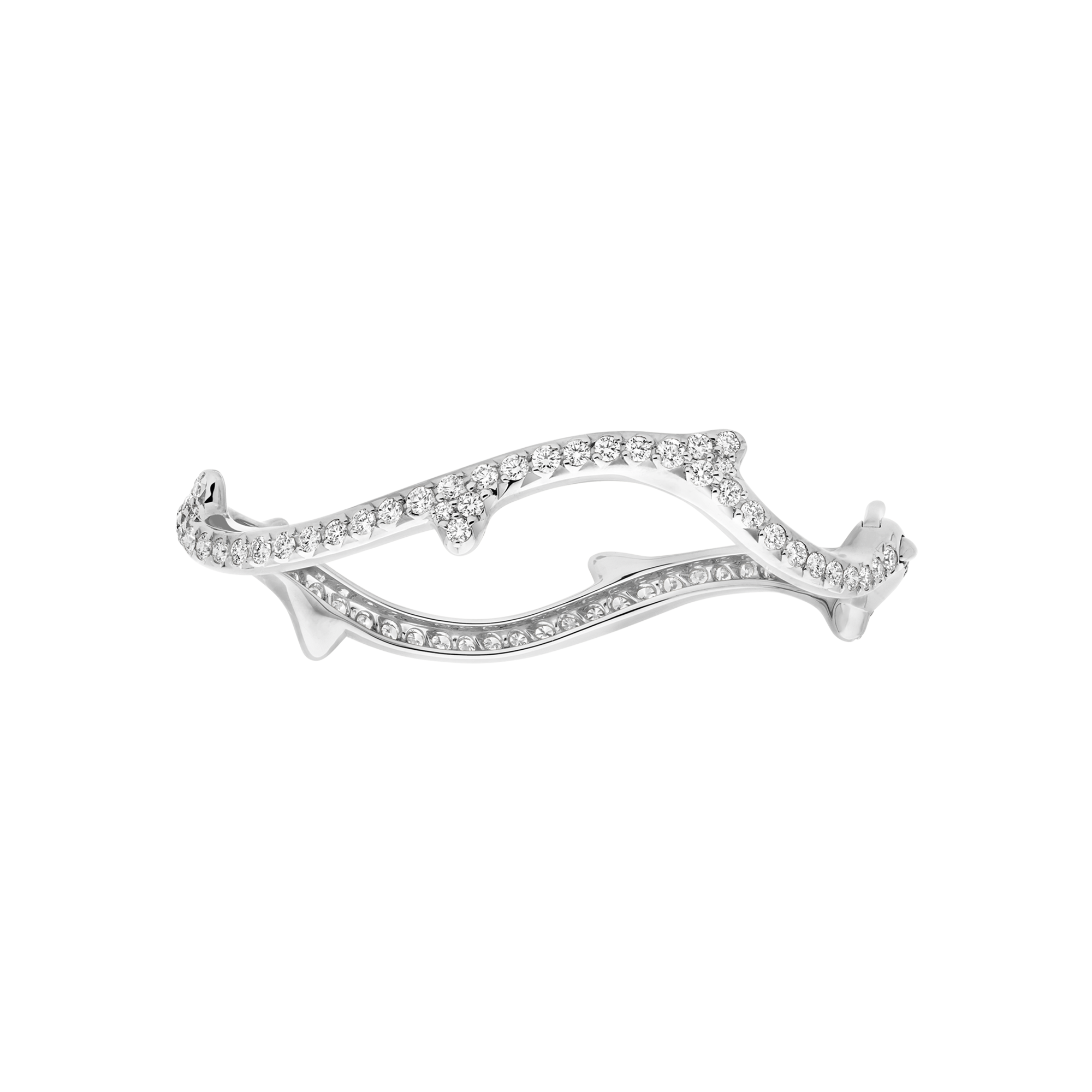 クリスチャンディオール クリスタル スワロフスキー ワイド バングル