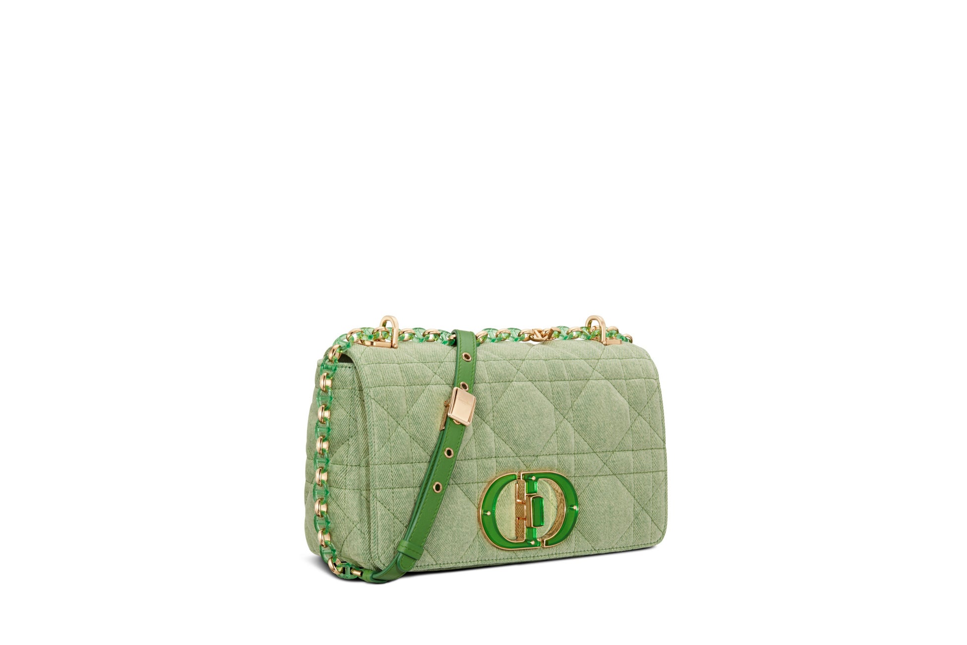 DIOR CARO ミディアムバッグ  デニム マクロカナージュ ¥506,000 (25×15×7 cm)