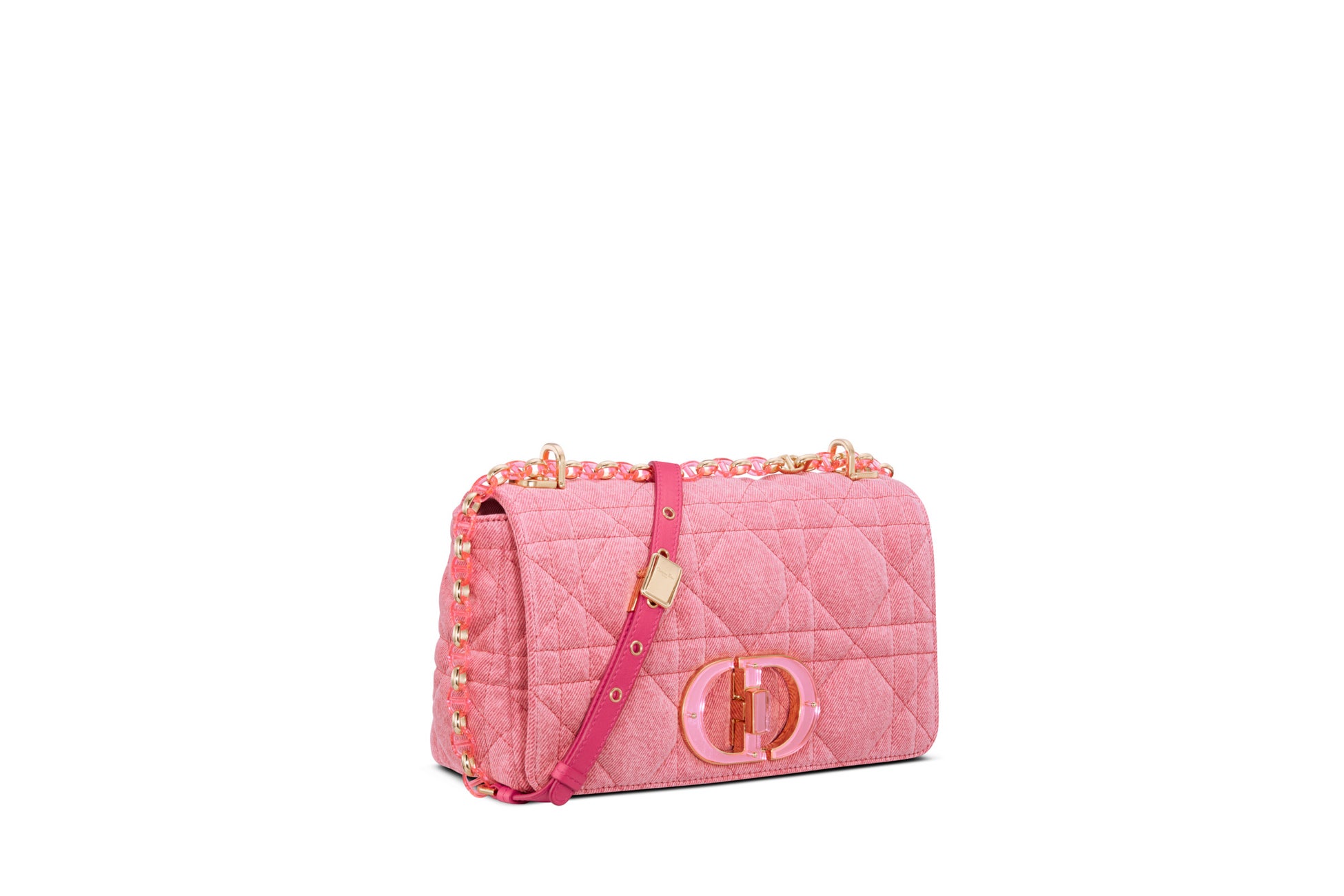 DIOR CARO ミディアムバッグ  デニム マクロカナージュ ¥506,000 (25×15×7 cm)