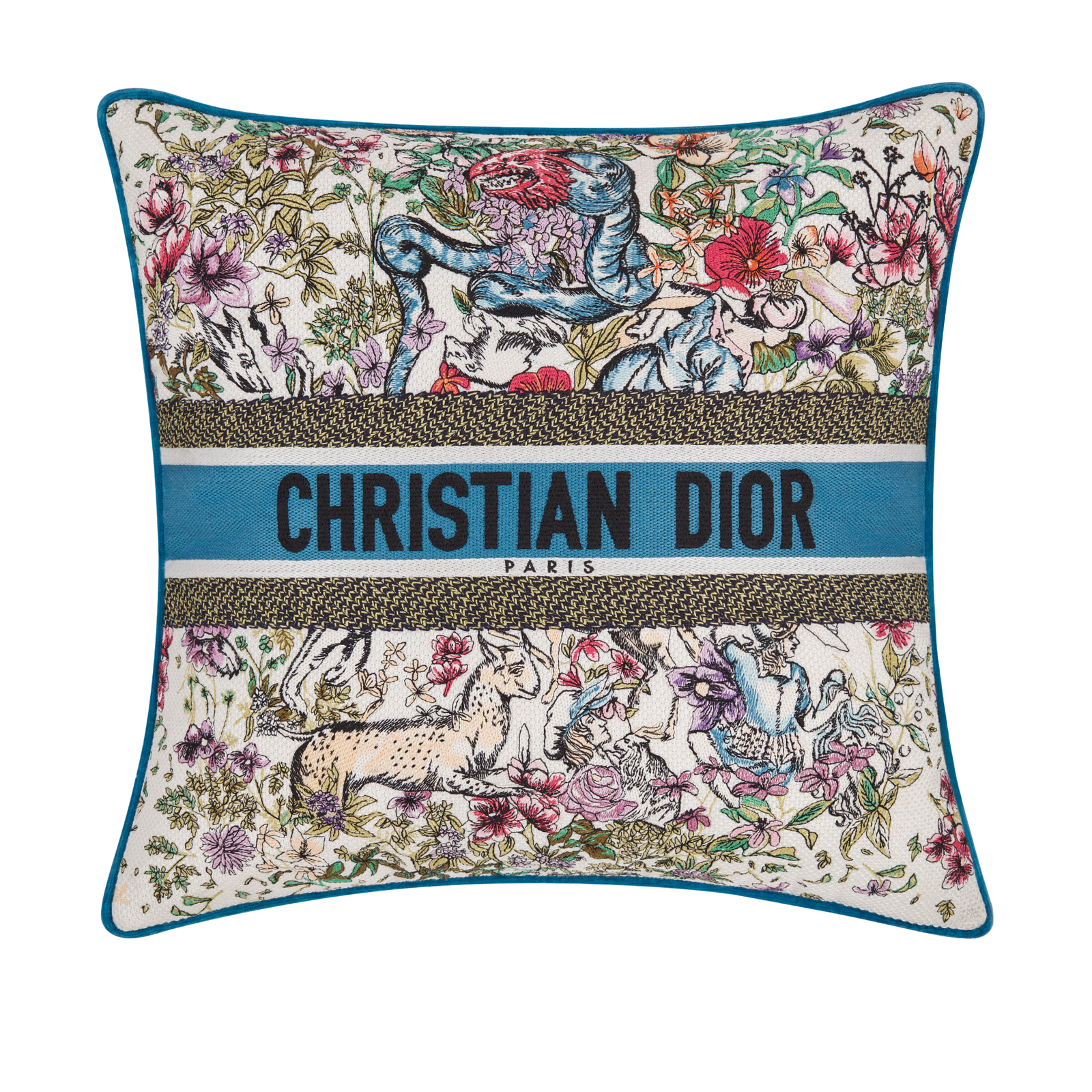 Christian Dior スクエアクッション グレー Christian Dior スクエアクッション グレー