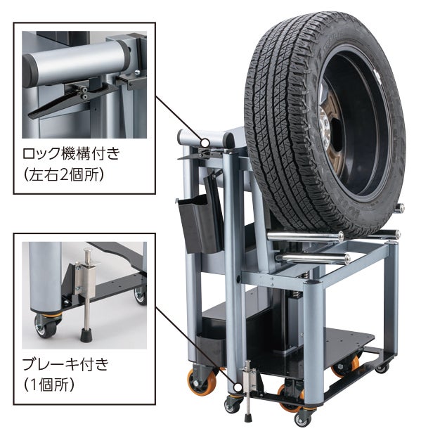 タイヤリフター専用 ローテーション用の台車(近日発売予定/参考出品)