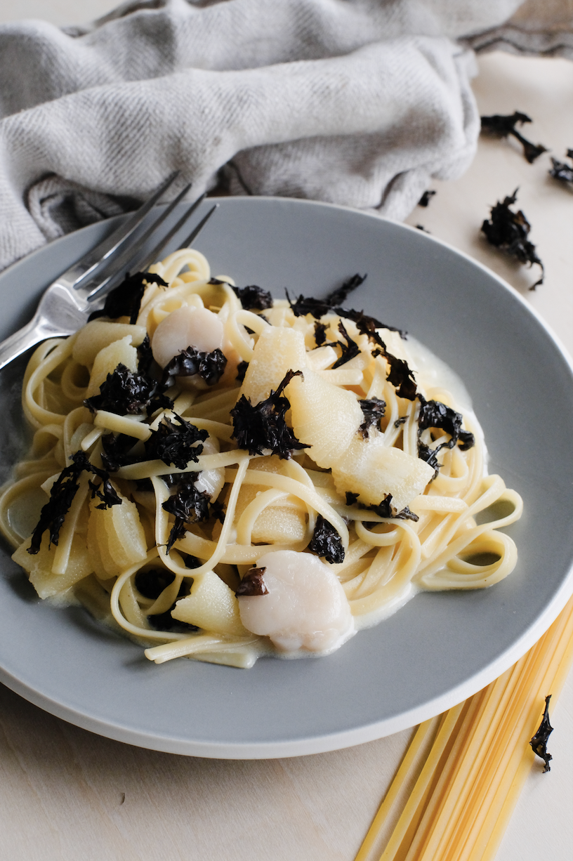 道産ホタテと数の子の海苔クリームパスタ：¥1,188(税込)