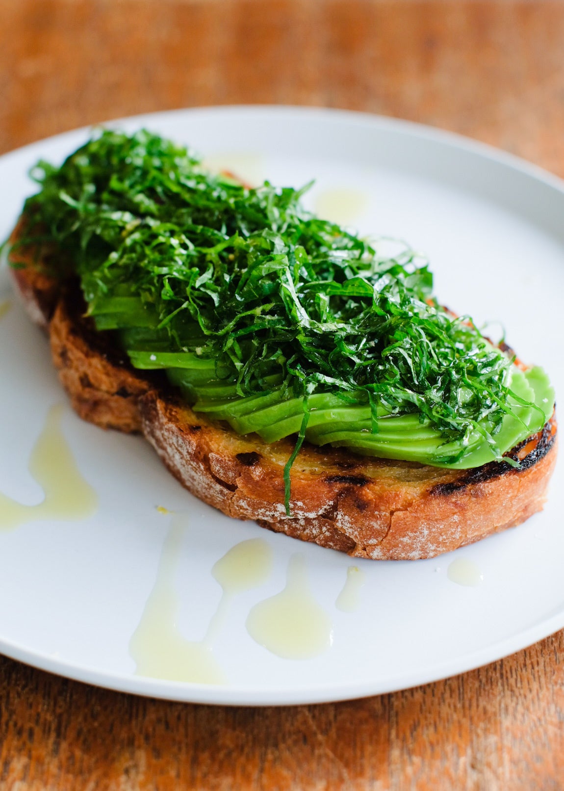 Toast アボカド ( シソ・ゆずオリーブオイル )：¥858