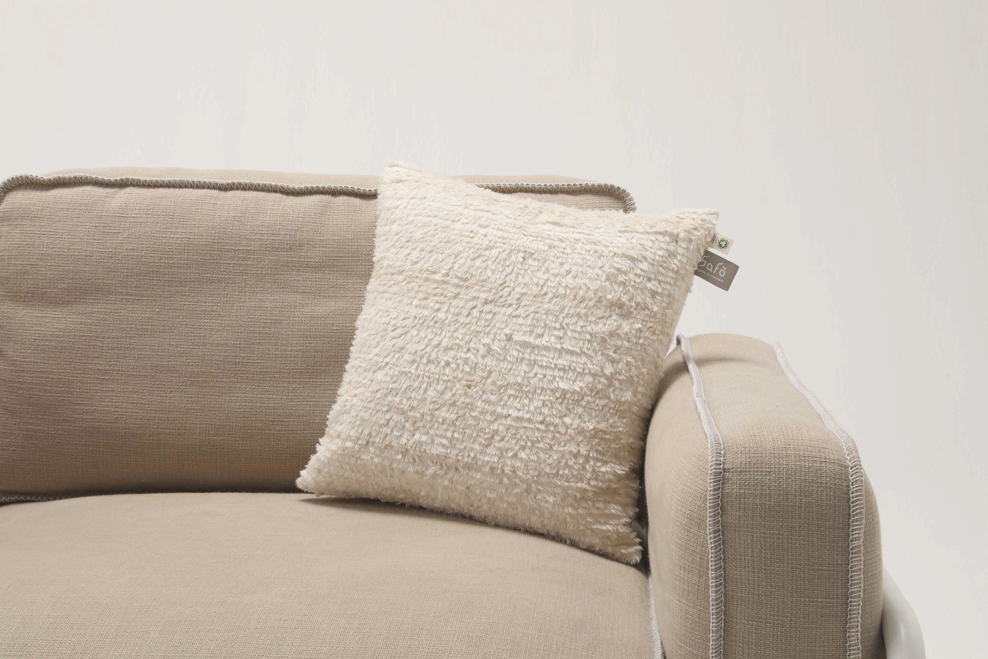 オーガニックコットンファークッション