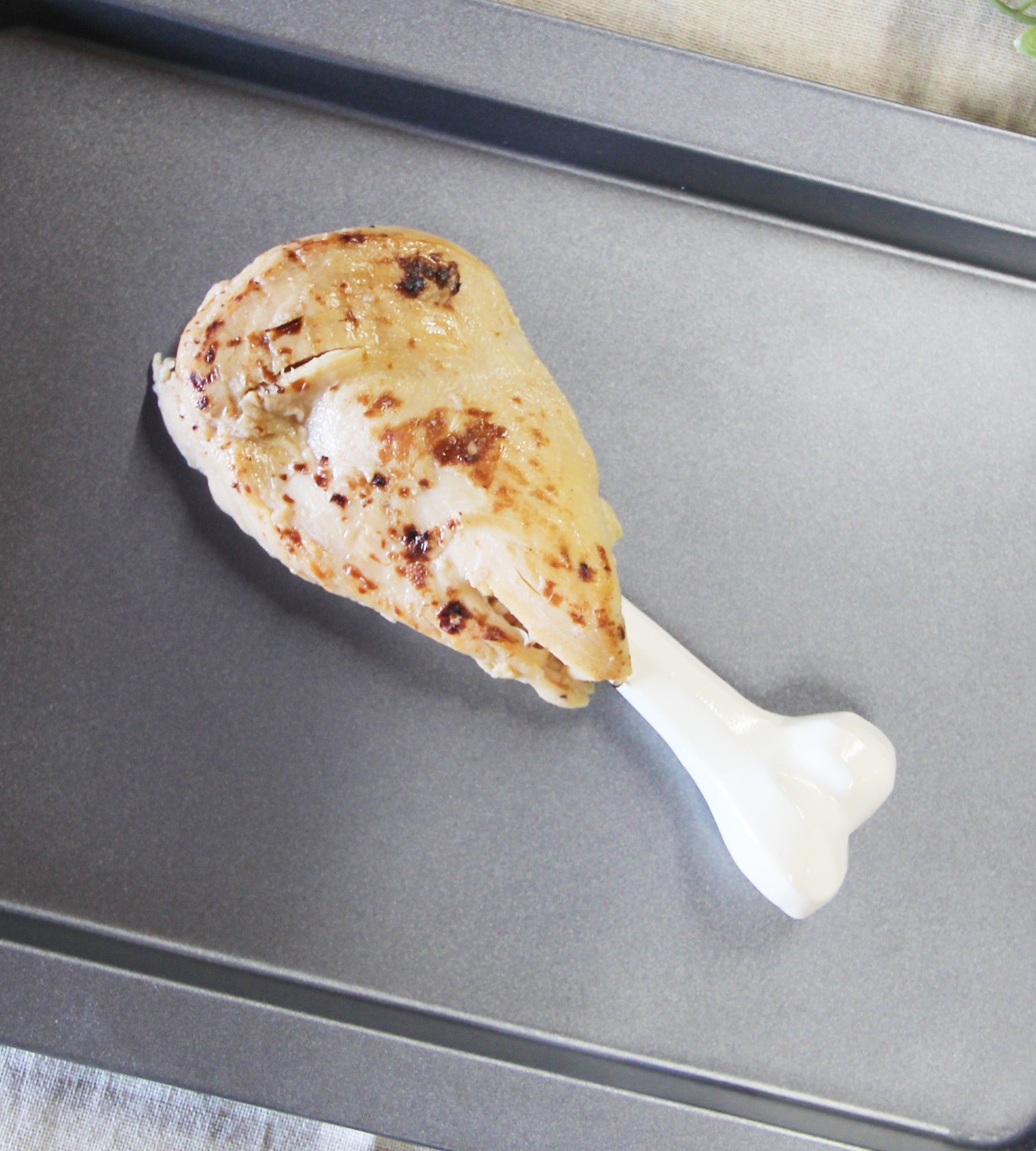 サラダチキンに刺す