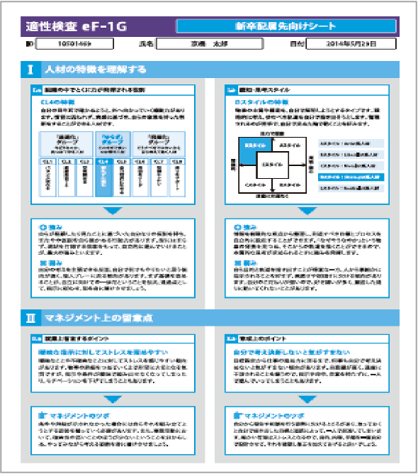 配属先向けシート