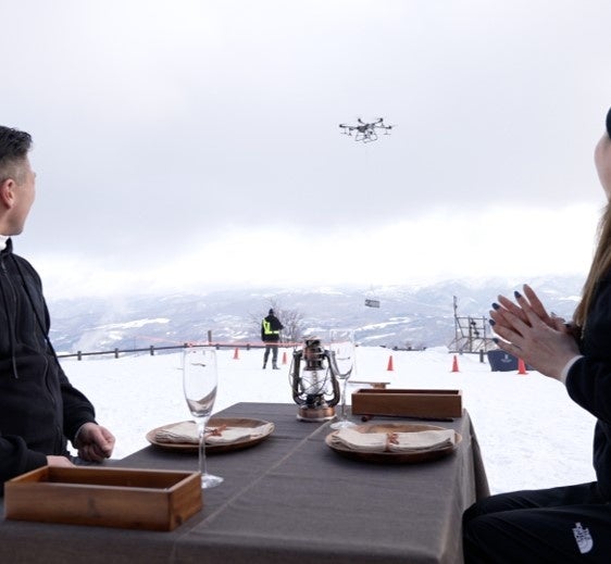 物流×フレンチ　有珠山山頂へのフレンチ配送