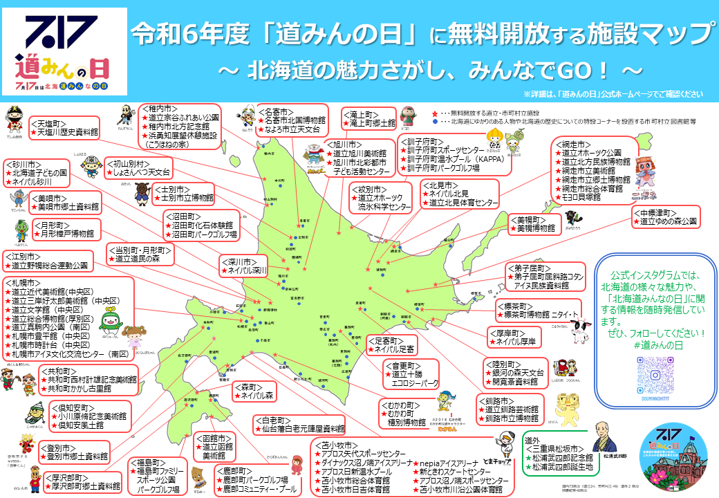 北海道みんなの日（愛称：道みんの日）」を記念して、さまざまな取組を