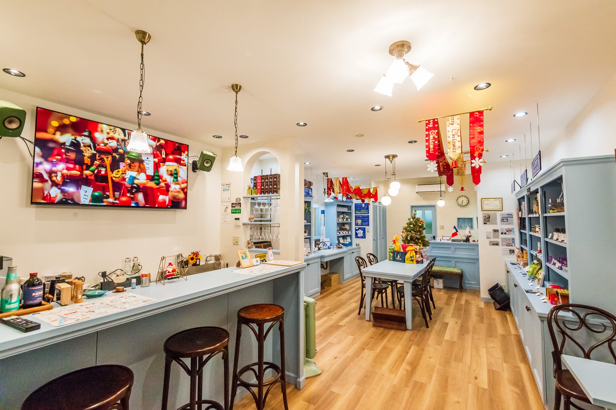 クリスマスのあっさんぷらーじゅ店内