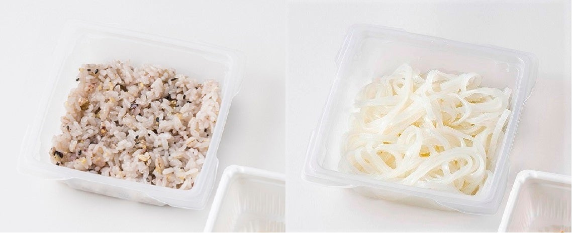 あえて少量の十穀米やフォー