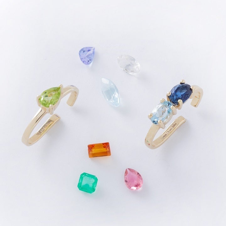 自分の好きな天然石で作るOne&Only ドロップイヤーカフ