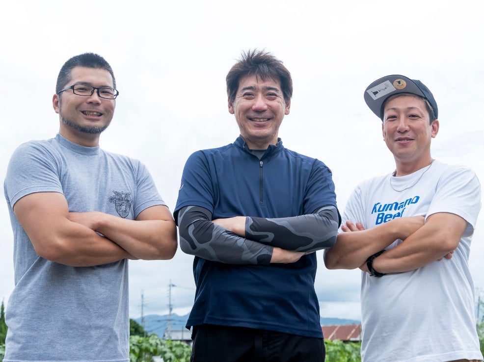 ■左 西岡畜産 西岡将彦　■中 松牛 松下隆紀　■右 西口畜産 西口寿一