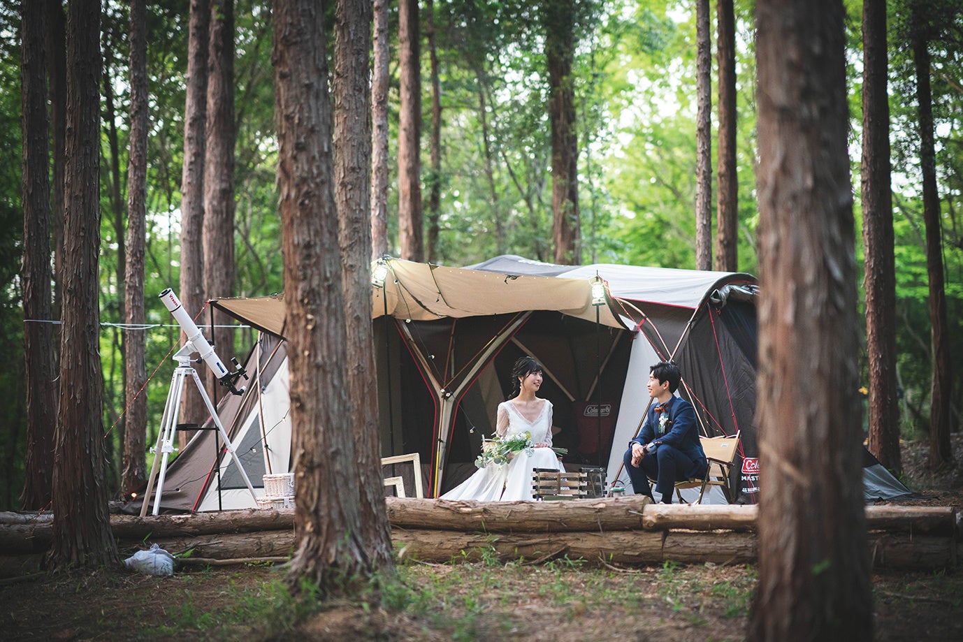 キャンプ場での写真