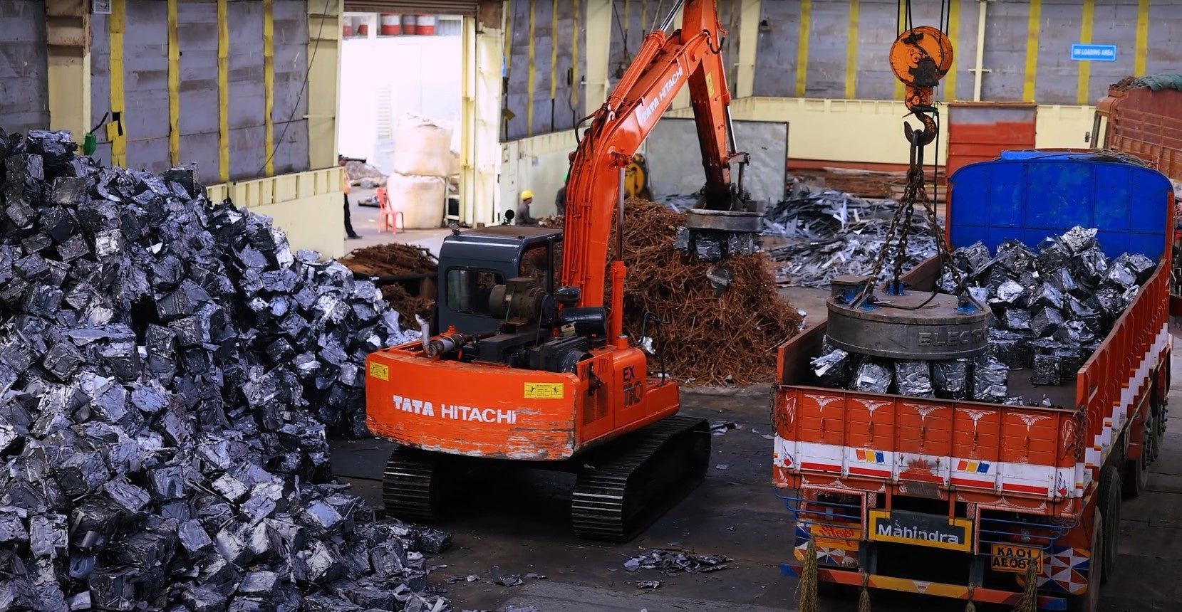 MTC社スクラップヤード(グジャラート州アーメダバード)