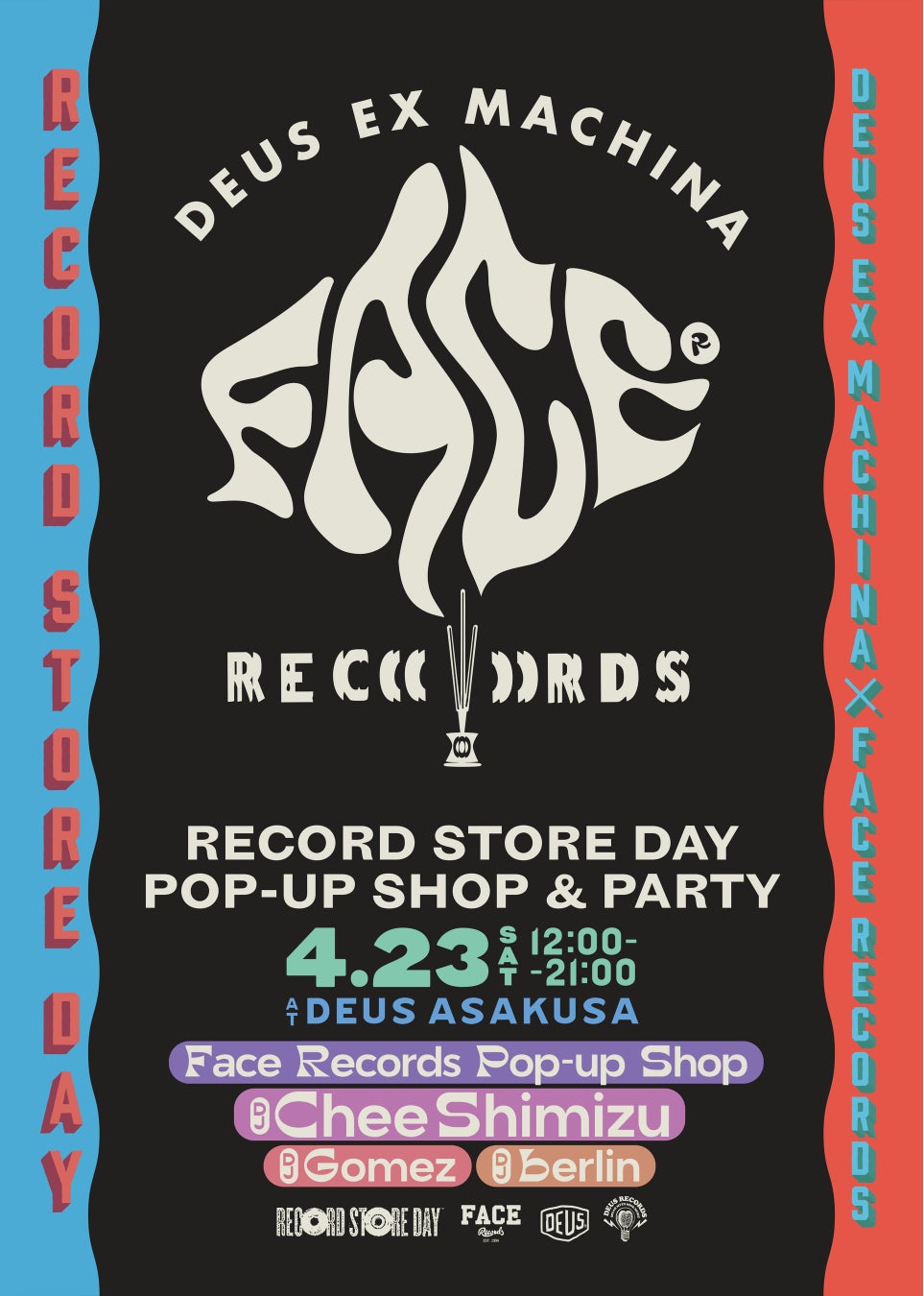 4 23 土 Deus Ex Machina Face Records のpopup Shop 浅草で開催 デウス エクス マキナ ジャパン のプレスリリース 4 23 土 Deus Ex Machina Face Records のpopup Shop 浅草で開催 デウス エクス マキナ ジャパン のプレスリリース