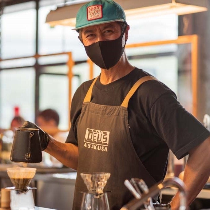 DEUS EX MACHINA バリスタエプロン（原宿カフェ限定） DEUS EX MACHINA バリスタエプロン（原宿カフェ限定） デウス エクス