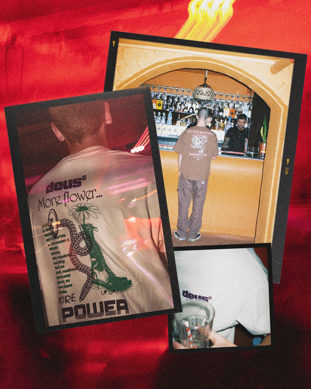 DEUS RECORDS OVERSIZED FIT TEES