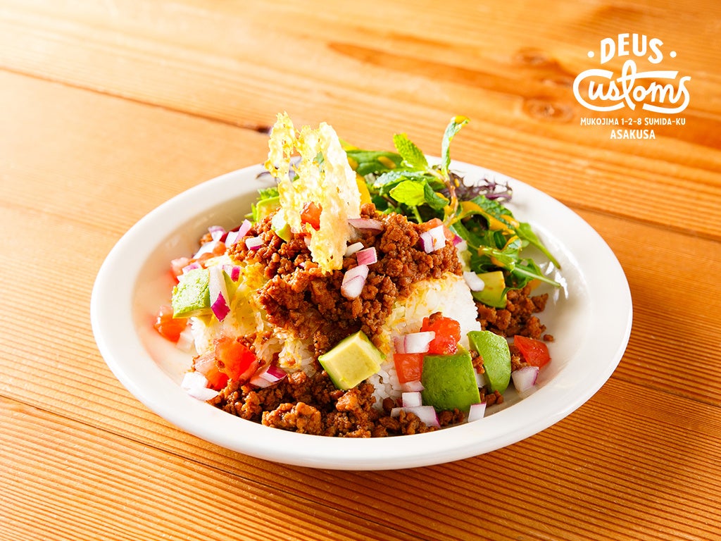 【デウス浅草カフェ 】春のシーズナルメニュー 浅草タコライス