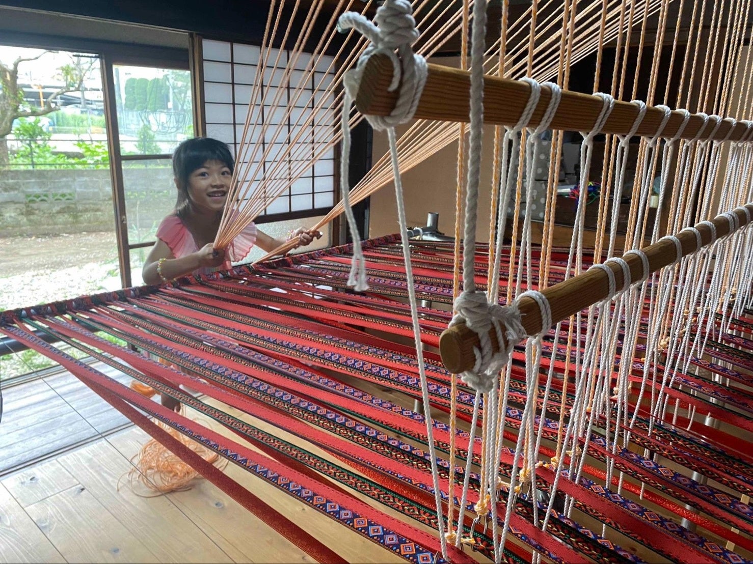織り機の組み立て３