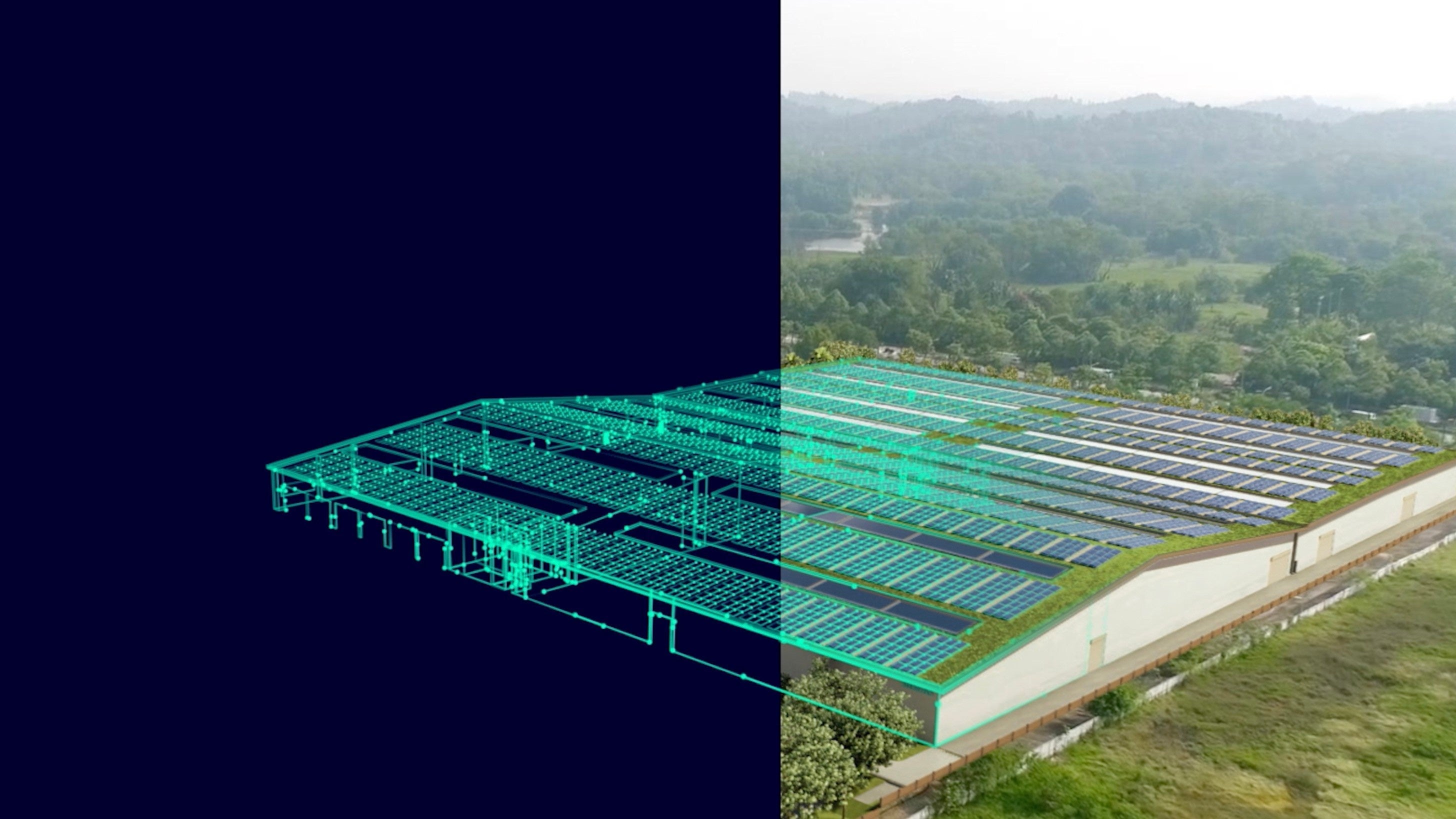 シンガポールの新しいハイテク工場