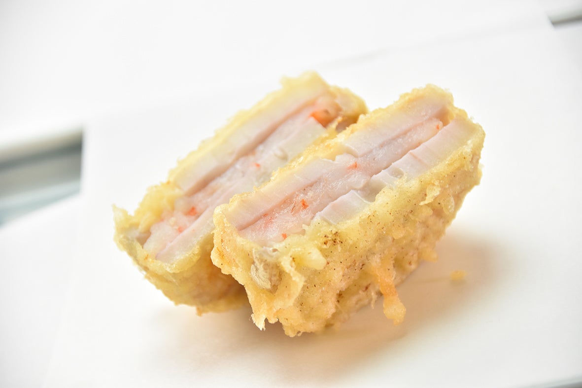 蓮根と海老はさみ揚げ