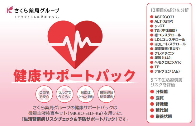自宅で生活習慣病リスクのセルフチェックが可能に！オリジナル血液検査