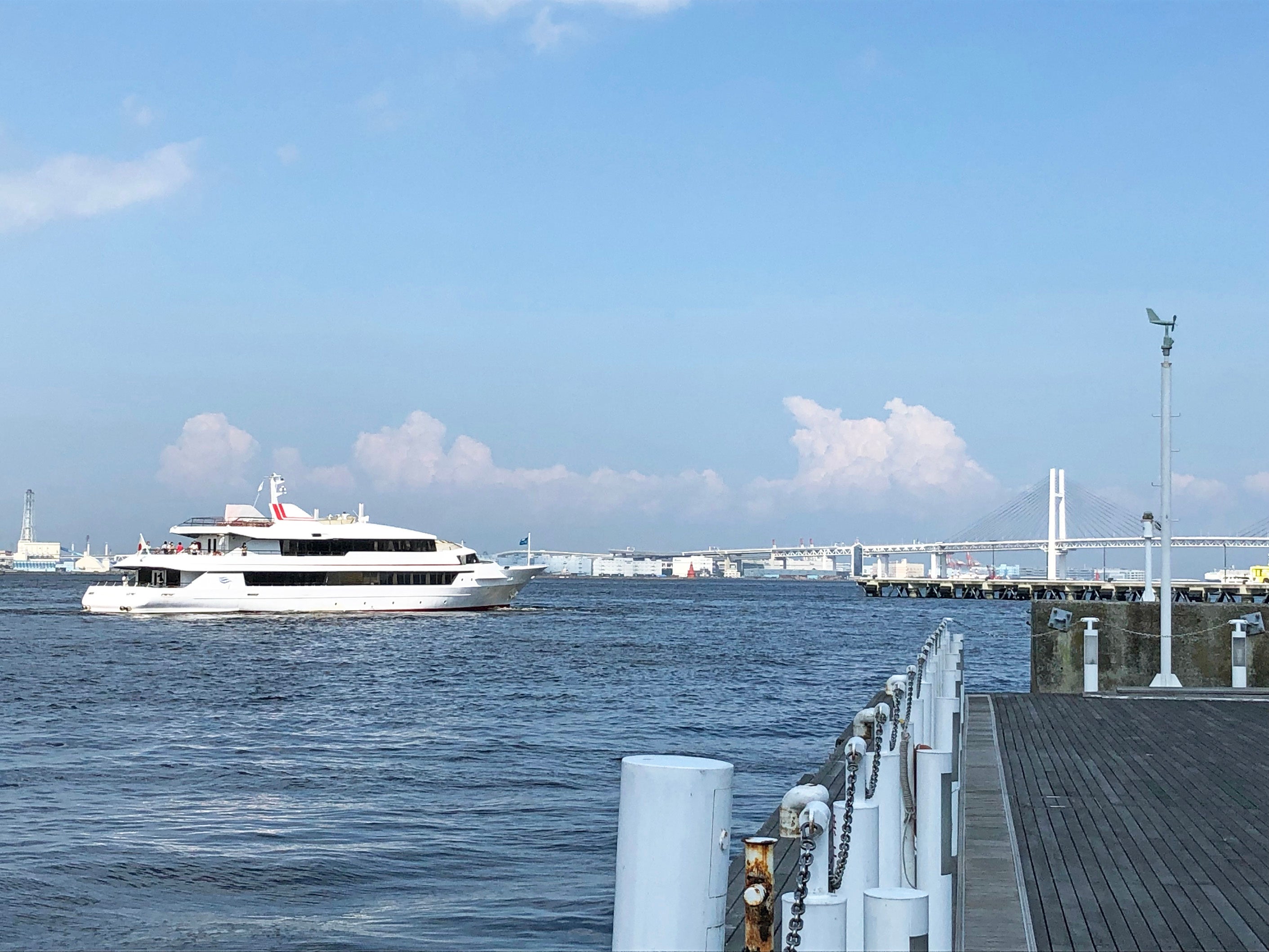 横浜を出航し品川へ向かうレディクリスタル（2021年7月撮影）