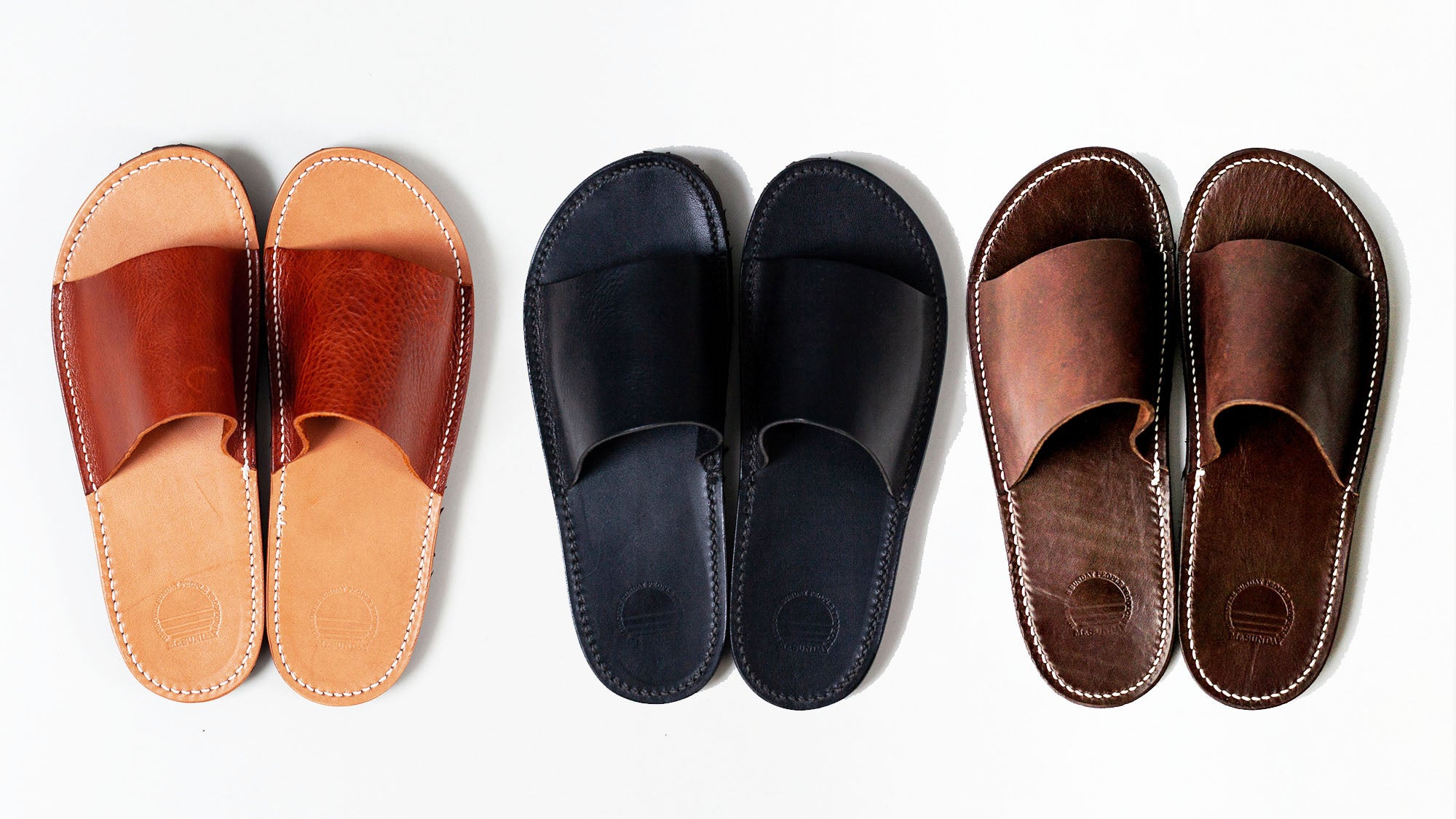 左から　ナチュラル、ブラック、チョコ