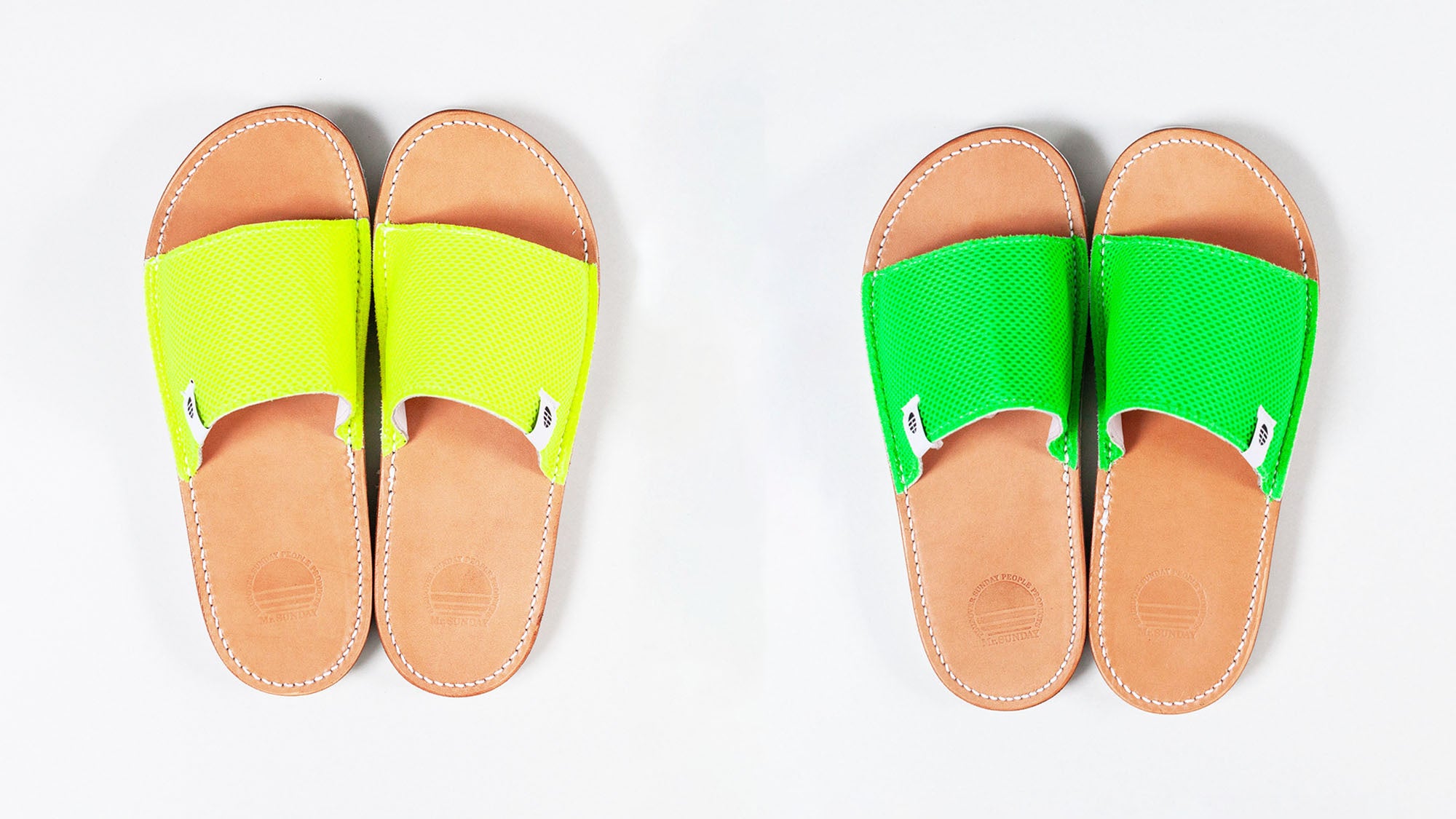 左からネオンイエロー、ネオングリーン