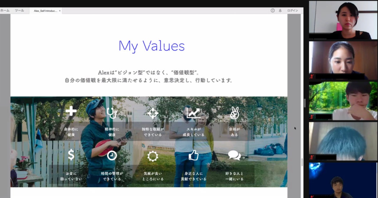 琉球frogs12期のグローバル研修の様子