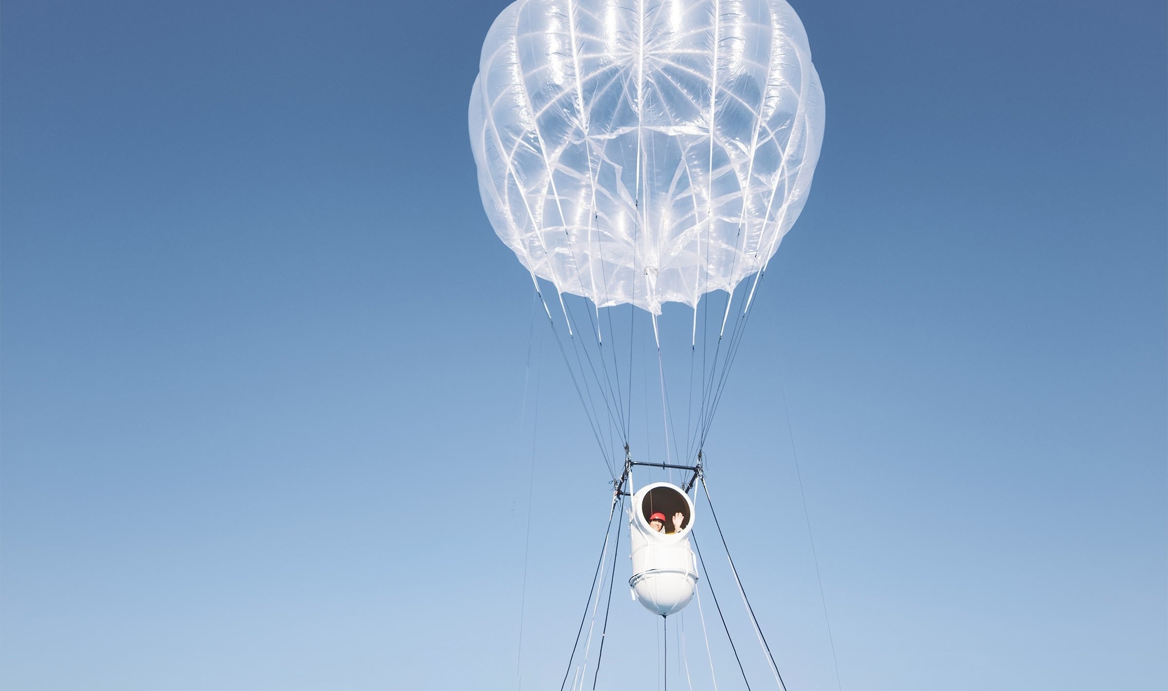 2022年2月26日　低高度有人飛翔試験時、自らキャビンに搭乗した代表の岩谷圭介