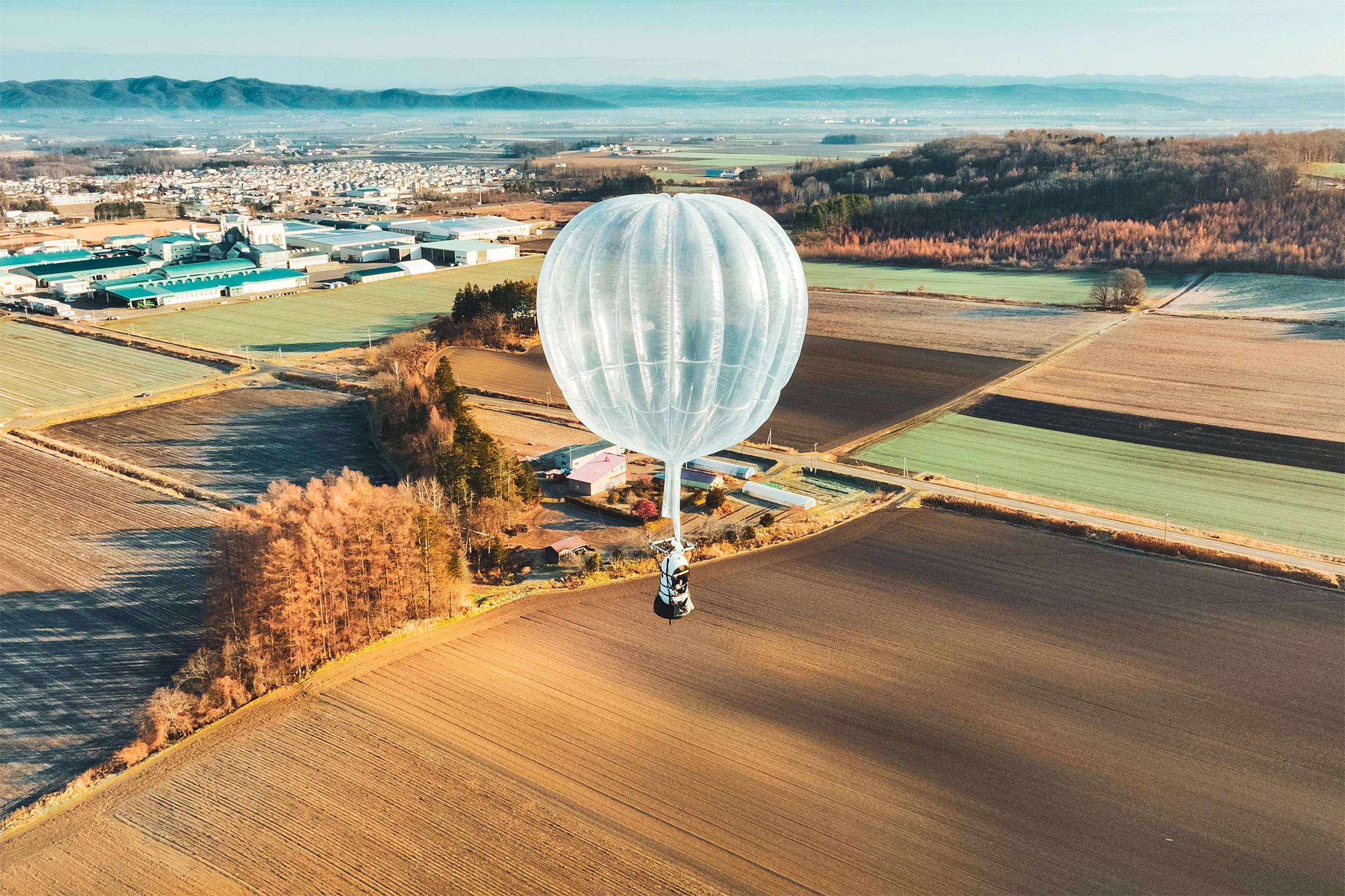 北海道幕別町での有人飛行試験風景（2022年11月18日）