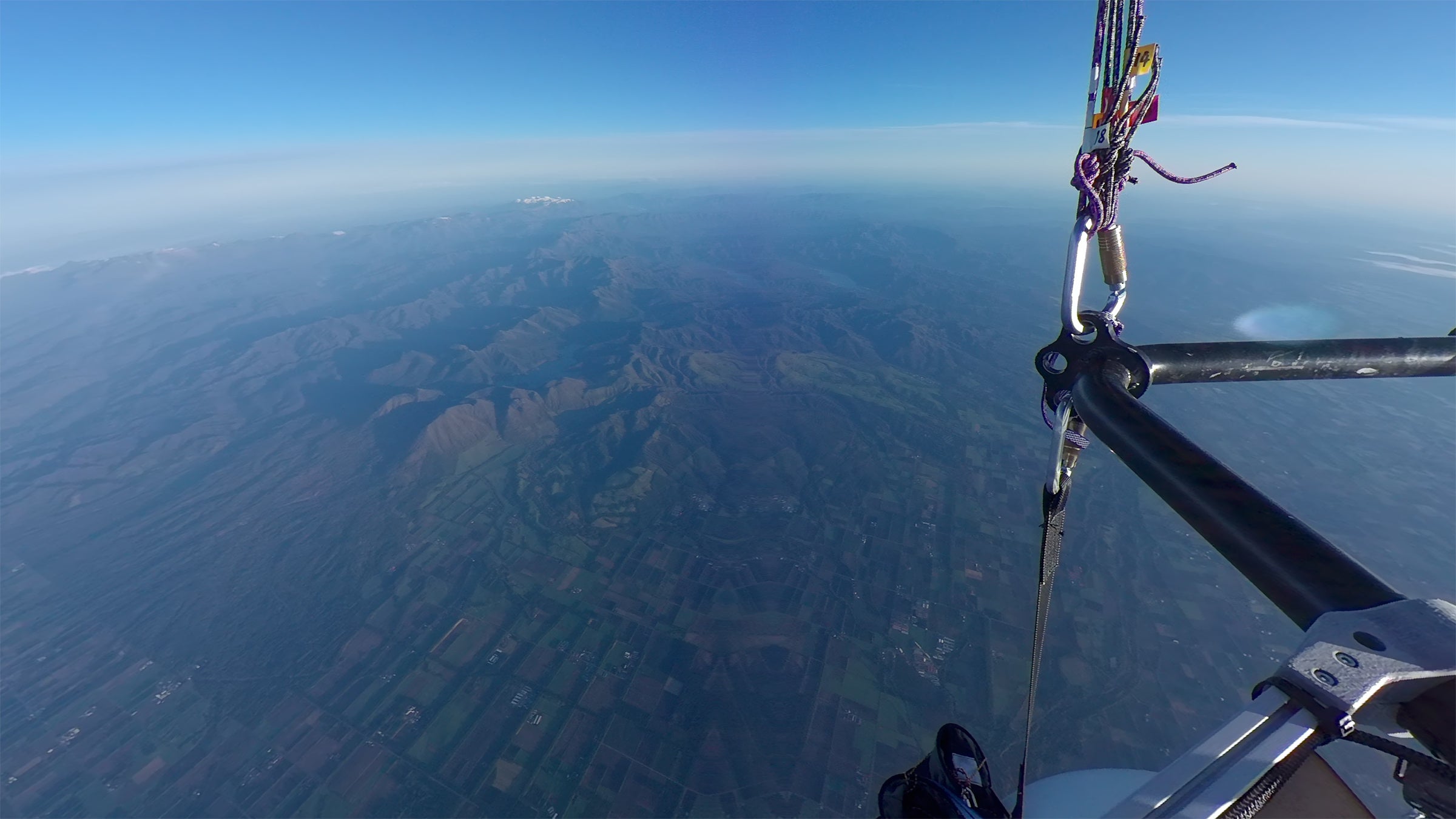 最高到達高度10,669m到達時の窓外風景