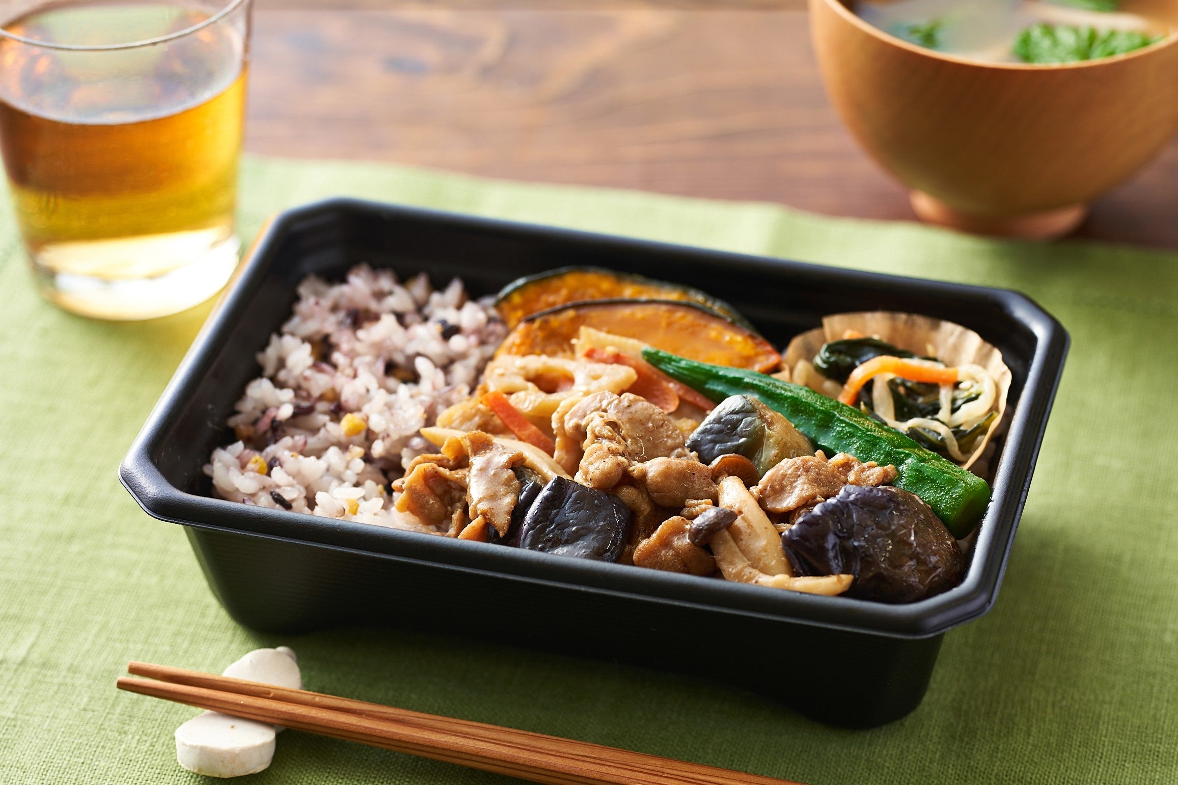 ▲大戸屋　豚肉なすの豆豉味噌弁当（754円・税込）