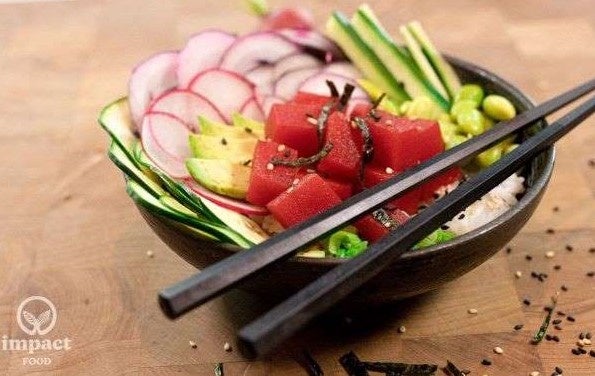 代替マグロ調理写真