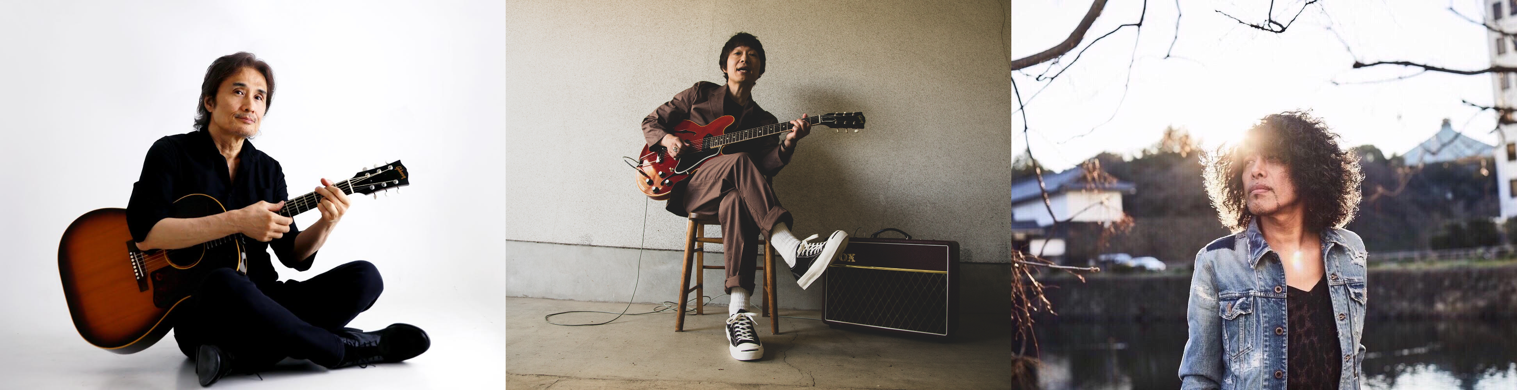 「Kularism(クラリズム)」出演アーティスト（左から 織田哲郎、宮田和弥、佐藤タイジ）