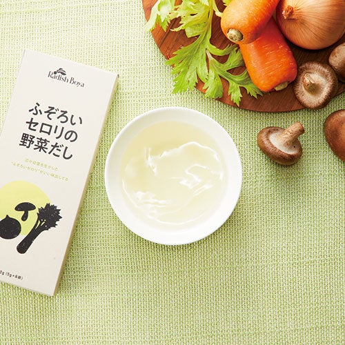 ▲野菜だしのスープ